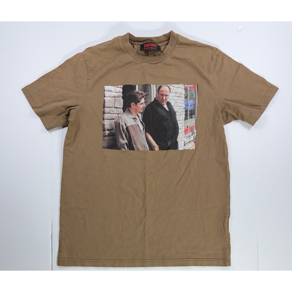The Sopranos Shoe Palace Graphic T-Shirt Small Brown Tony Soprano HBO Tee